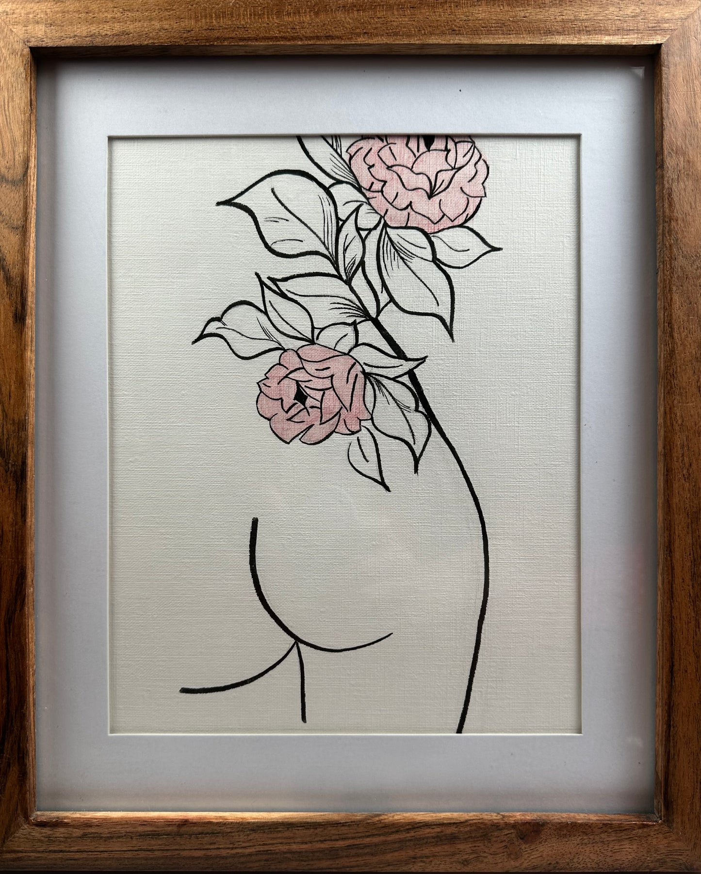 Line Art: Woman in Bloom (Figure)