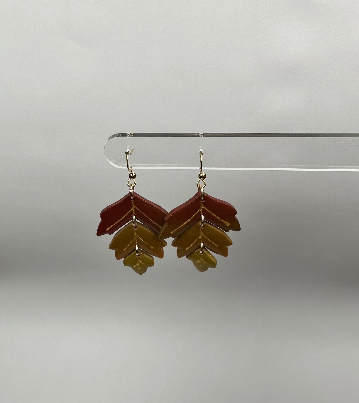 Clay Polymer Earrings: Grace-A
