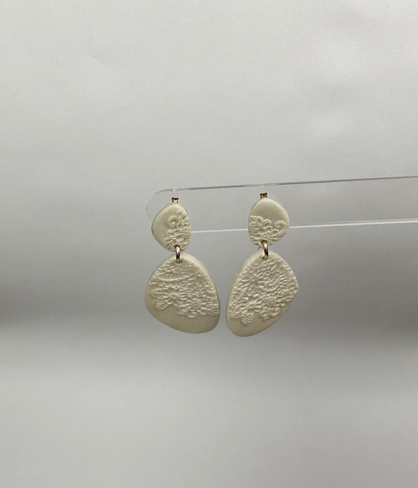 Clay Polymer Dangle Earrings: Isabella-A