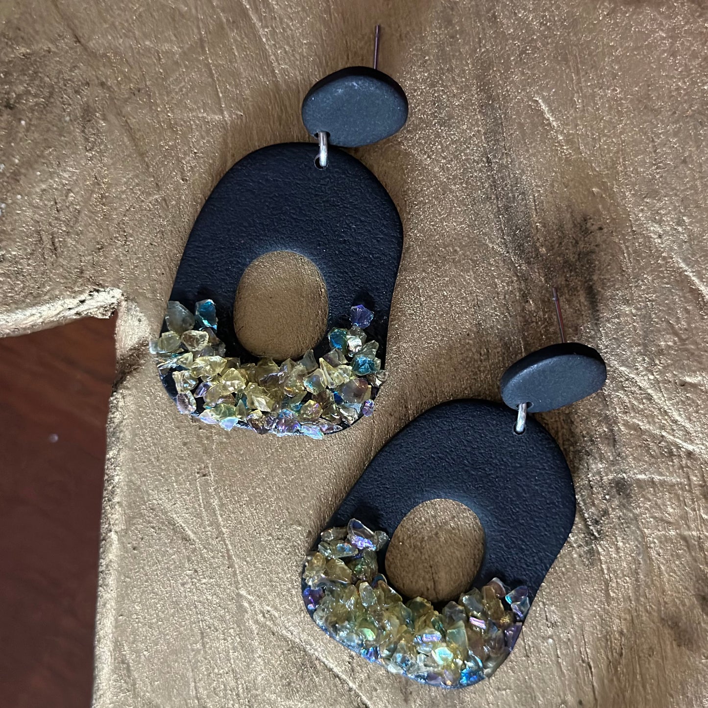 Clay Polymer Earrings: Amara-A