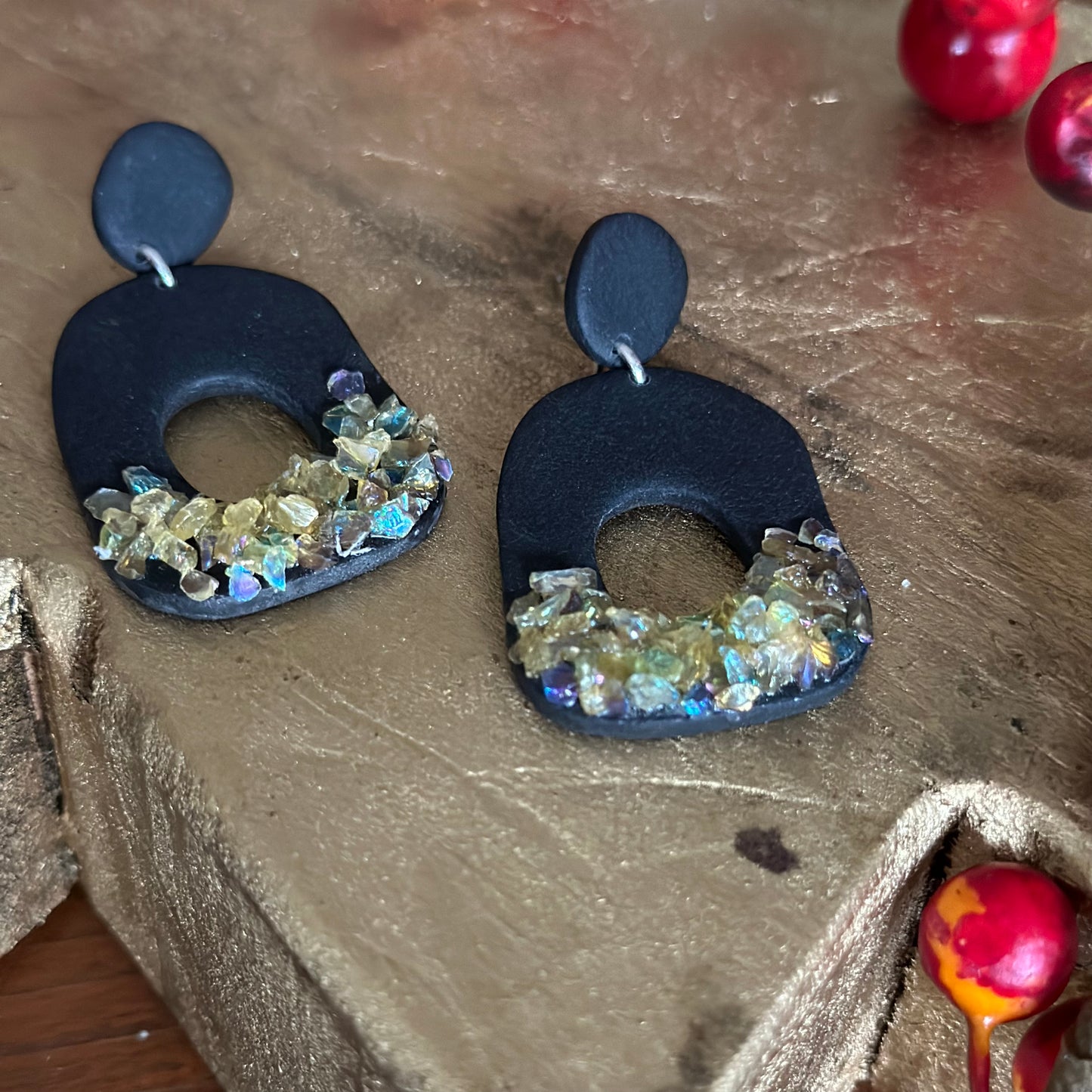 Clay Polymer Earrings: Amara-A