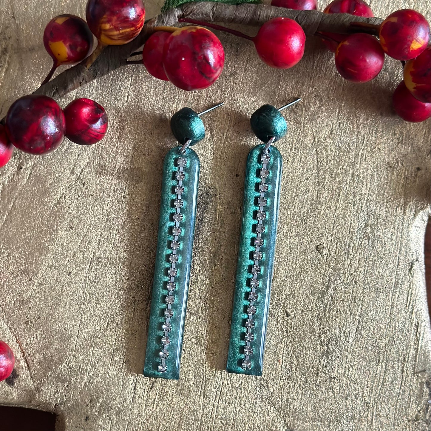 Resin Earrings: Savannah-A